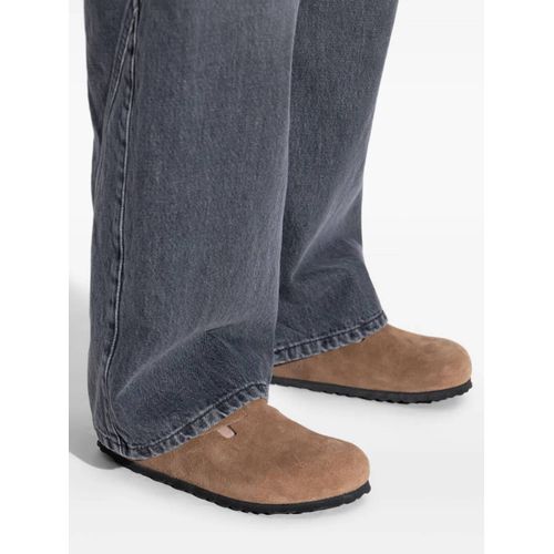 Birkenstock Mules En Daim À Boucle - Marron