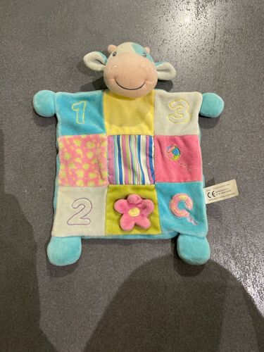 Doudou Peluche Vache Edl Fleur 1 2 3