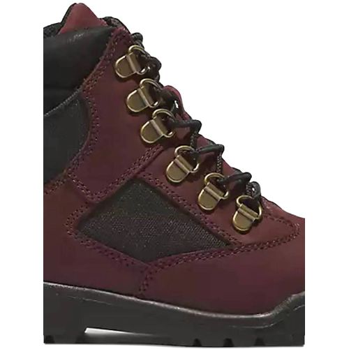Timberland Kids Bottines Field Gs À Empiècements Contrastants - Rouge