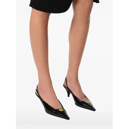 Versace Mules À Bout Pointu - Noir