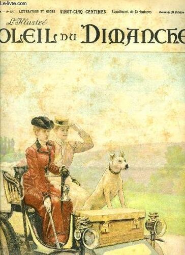 L Illustré, Soleil Du Dimanche N° 42 - Derniers Beaux Jours - La Promenade D Après Le Tableau De J.L. Stewart, La Lettre Inédite Par Georges D Esparbès, Un Service D Ami Par Paul Ginisty, Toute La(...)