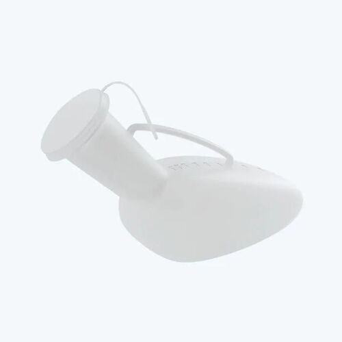 Urinal Homme En Polyéthylène Blanc Avec Bouchon