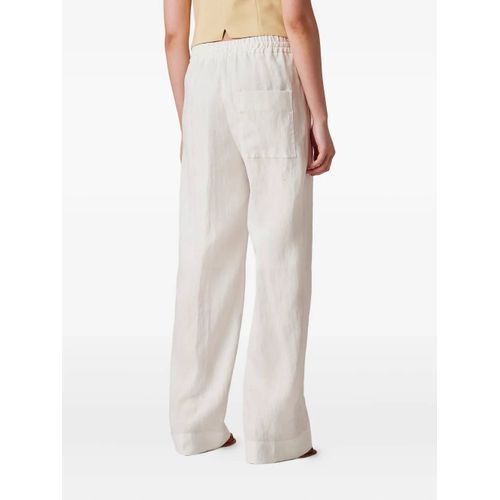 Paul Smith Pantalon En Lin À Poches Plaquées - Blanc