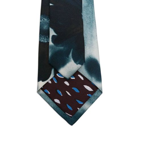 Paul Smith Cravate À Fleurs - Bleu