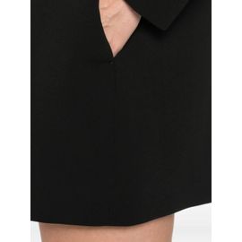 Max Mara Robe À Col Montant - Noir