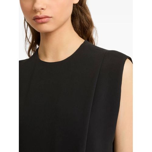 Yves Salomon Robe Longue En Soie - Noir