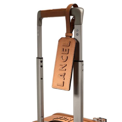 Lancel valise en cuir à plaque logo - Tons neutres