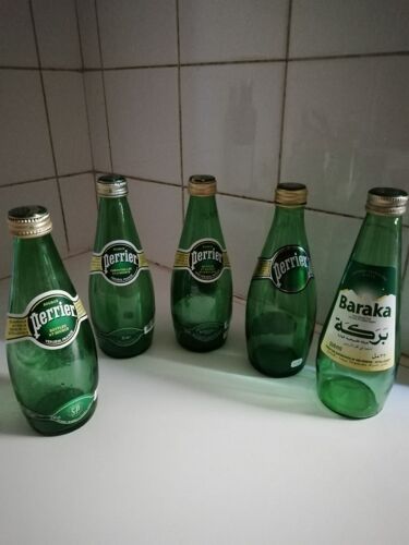 Lot De 5 Bouteilles  Quart Perrier  Thai, Chine ,Usa,Maroc,Pologne