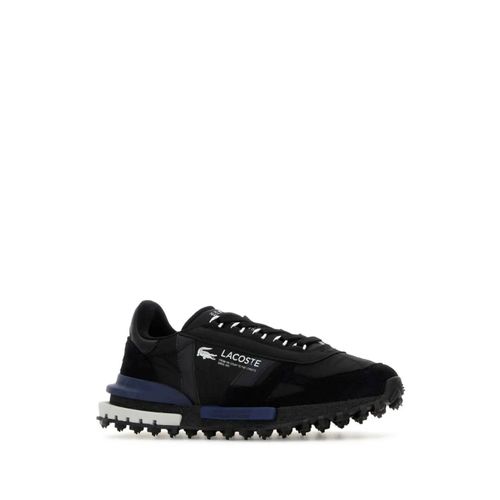 Lacoste Baskets Elite Active En Daim - Noir