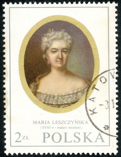 Timbre Oblitéré Polska, Maria Leszczynska, Xviii W., Malarz Nieznany, 2 Zl