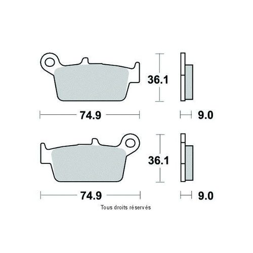 Sifam - Plaquette Sifam Métal Fritté