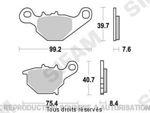 Sifam - Plaquette Sifam Métal Fritté