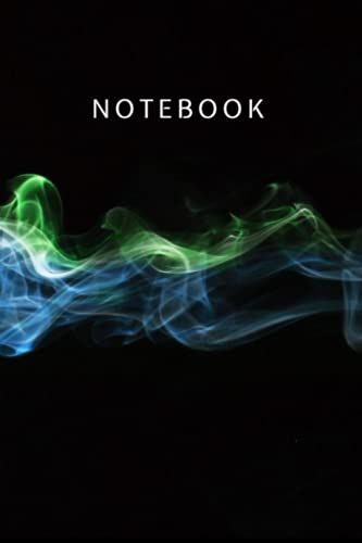 Notebook - Black Cover With Abstract Design For Professionals, School And Studio Use, 125 Pages Lined Paper