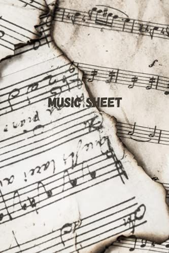 Music Sheet: Music Note 6x9 Music Sheet Journal