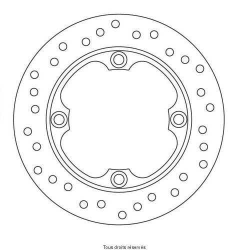 Kyoto - Disque Frein Honda Ø220x125x105 Nbtrou4xø10,5