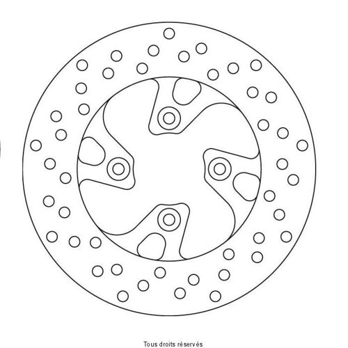 Kit Brake - Disque Frein Yamaha Ø220x55 Nbtrou4xø8,5