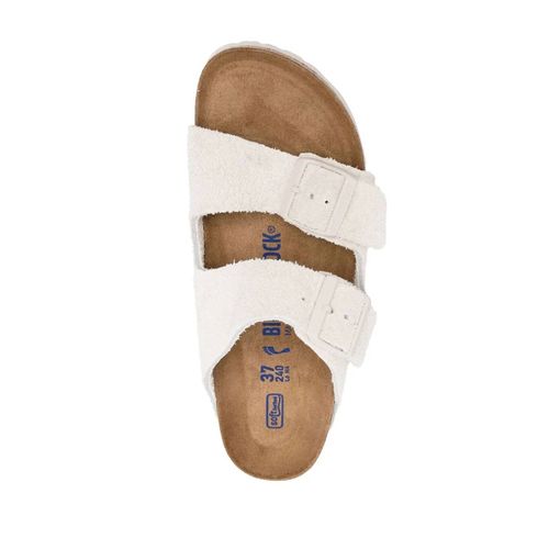 Birkenstock Sandales Arizona En Daim - Blanc