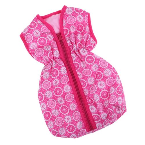 Sac De Couchage À Fermeture Éclair Pour Filles De 18 Pouces, Accessoires De Poupée Miniature, Gilet Style Sac De Couchage Pour Filles