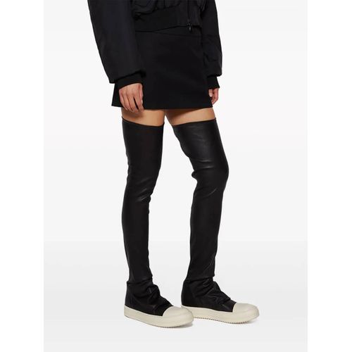 Rick Owens Cuissardes En Cuir - Noir