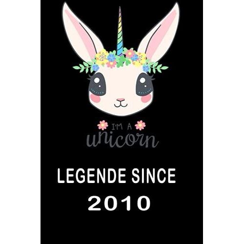 Legend Since 2010: My Best Sketch Book Unicorn Lovers Are Born In 2010 Blanck Papers / Drawing Gift Skech Book / 6*9, Soft Cover, Matte Finish