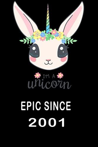 Epic Since 2001: My Best Sketch Book Unicorn Lovers Are Born In 2001 Blanck Papers / Drawing Gift Skech Book / 6*9, Soft Cover, Matte Finish
