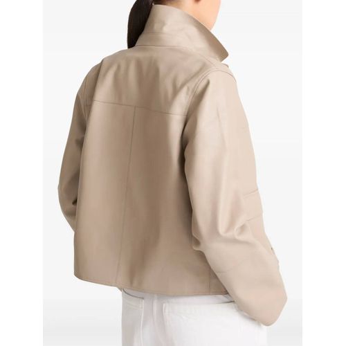 Yves Salomon Veste De Moto En Cuir - Marron