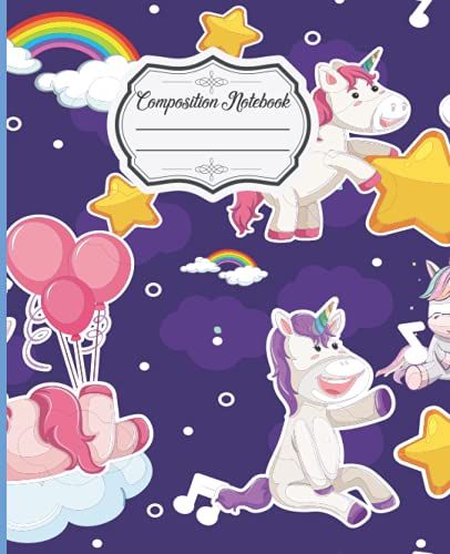 Unicorn Composition Notebook: Unicorn Journal And Notebook For Kids ,Doodling, Sketching And Notes
