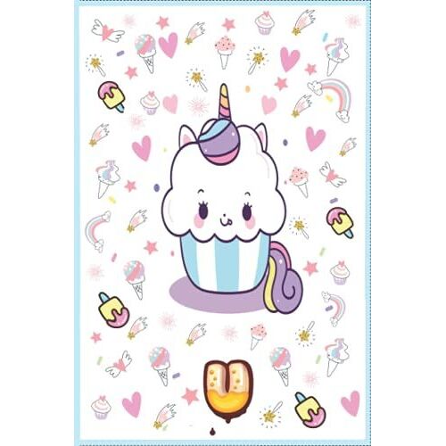 Letter U Notebook: Initial U Monogram Notebook Journal Unicorn Cake Print, Monogram Initial U Notebook For Women & Girls & School, Unicorn Cake Lined ... For Girl 6x9 120 Pages Matte Finish Cover