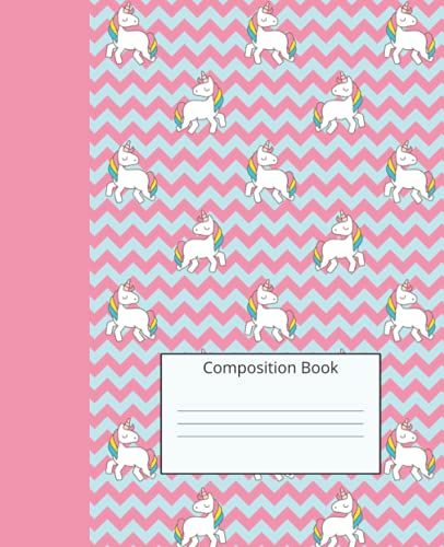Unicorn Composition Book: Journal Notebook For Primary Kids To Draw And Write |Size 7.5"X9.25"| 110 Pages