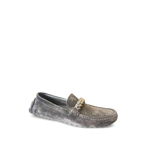 Gianvito Rossi Mocassins En Daim À Détail Tressé - Marron
