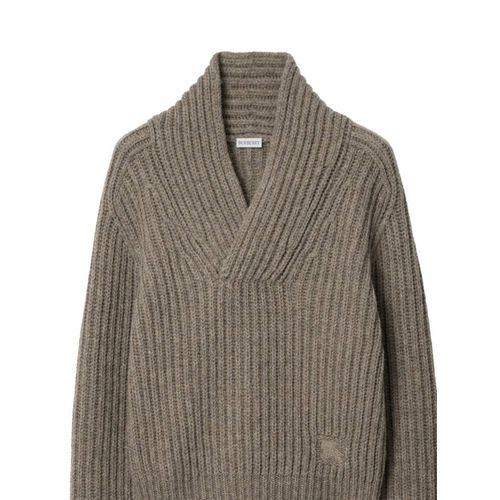 Burberry Pull À Col Châle - Tons Neutres