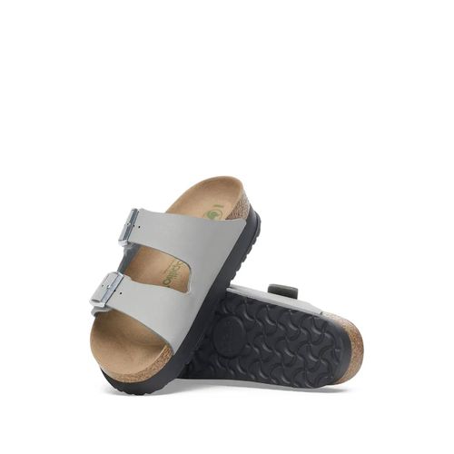 Birkenstock Claquettes Plateforme Arizona Flex À Double Boucle - Gris