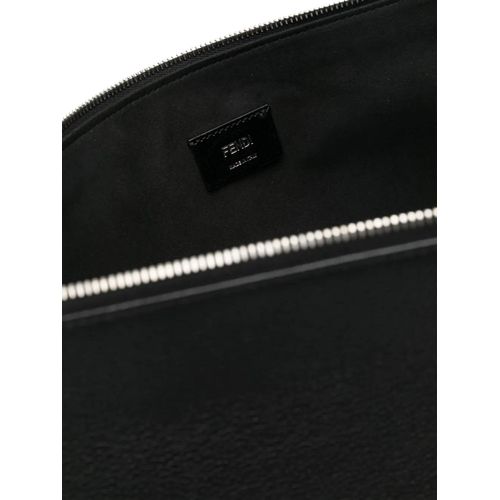 FENDI sac porté épaule Fendi After en cuir - Noir