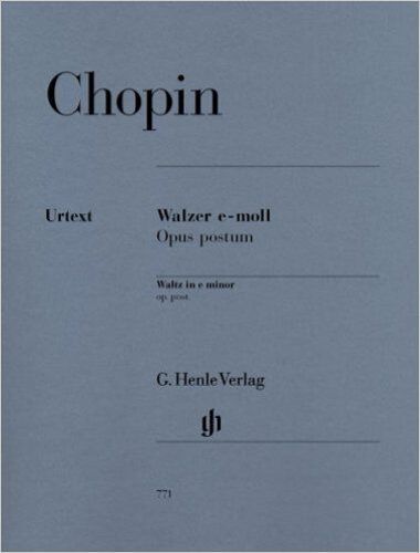Walzer E-Moll Opus Posth.
