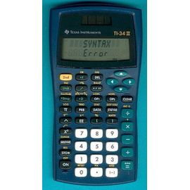 Calculatrice Texas Instruments TI-34 II