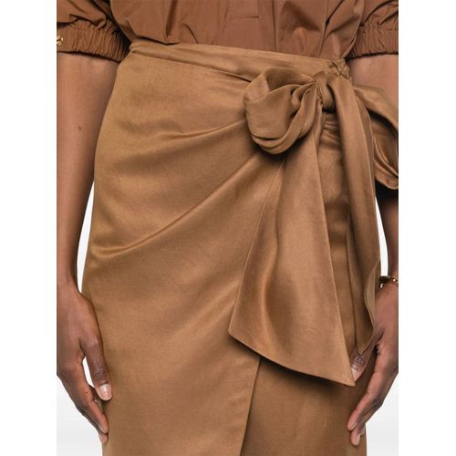 Max Mara Jupe Tequila À Coupe Mi-Longue - Marron