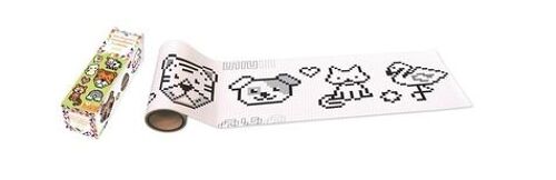 Frise Décorative Autocollante À Colorier Pixels