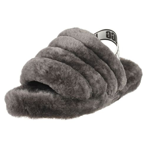 Ugg Fluff Yeah Slide Enfant Sandals Pantoufle Charbon