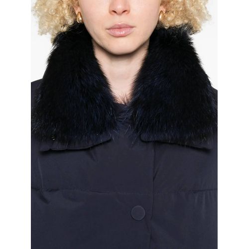 Martylò Doudoune À Bords En Fourrure - Bleu