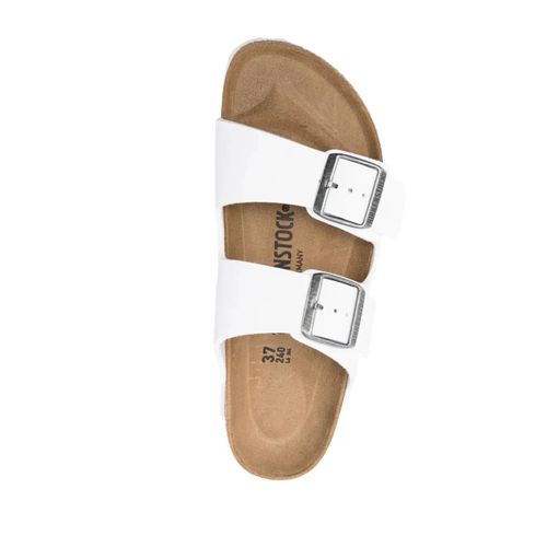 Birkenstock Sandales Arizona À Boucles - Blanc