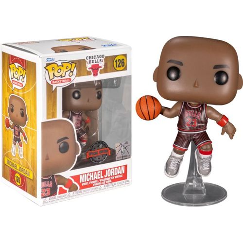 Figurine Funko Pop - Nba Basketball - Michael Jordan Chicago Bulls Black Pinstripe Jersey Exclusif