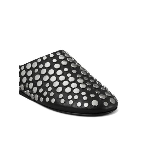 Tory Burch Mules Cloutées En Cuir - Noir