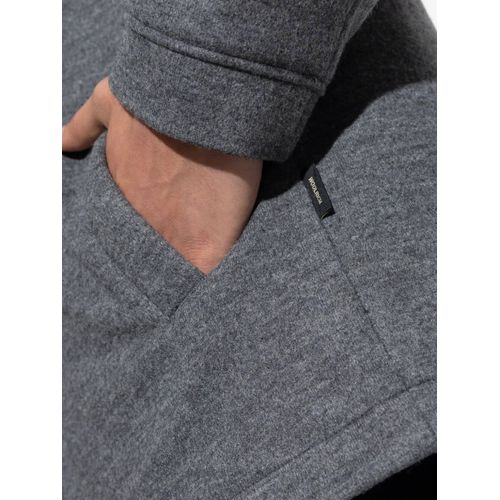 Woolrich Surchemise Boutonnée À Capuche - Gris