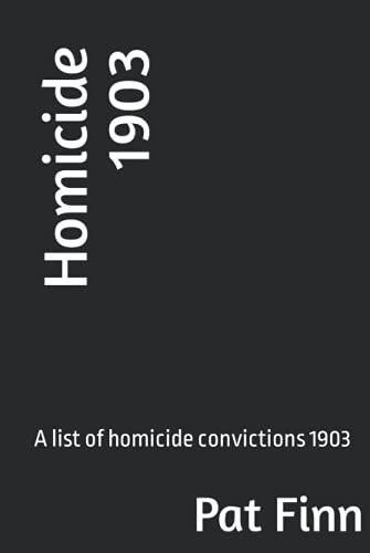 Homicide 1903