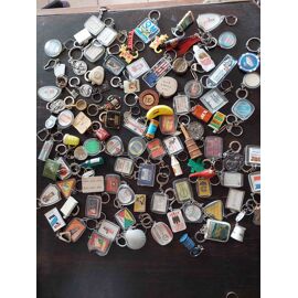 LOT DE 50 Porte Clefs Ancien Publicitaire Collection Pub old Keyrings