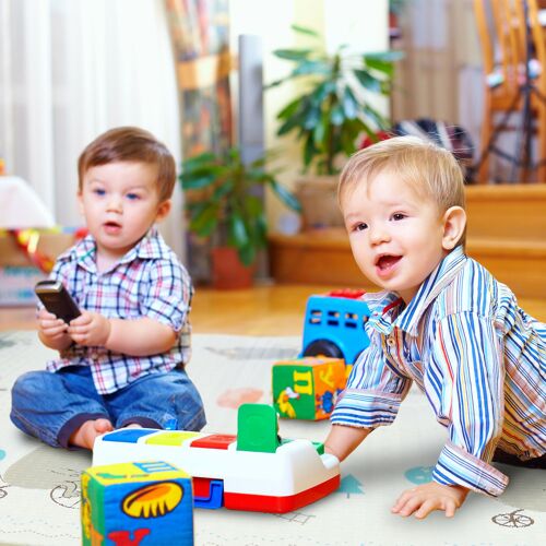 Relaxdays Tapis Jeu Tapis Bébé Tapis Enfant Tapis Apprentissage Tapis Sol Tapis Animal