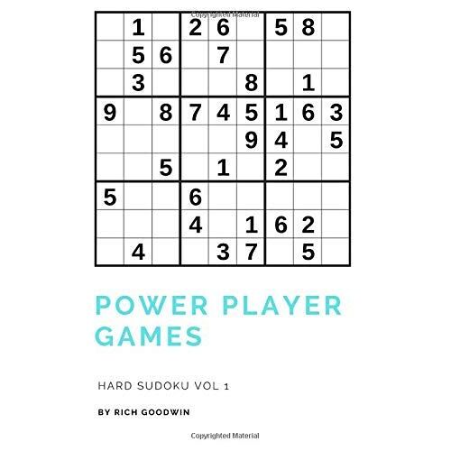 Power Player Games Hard Sudoku Vol 1
