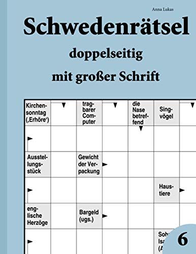 Schwedenrätsel Doppelseitig Mit Großer Schrift 6