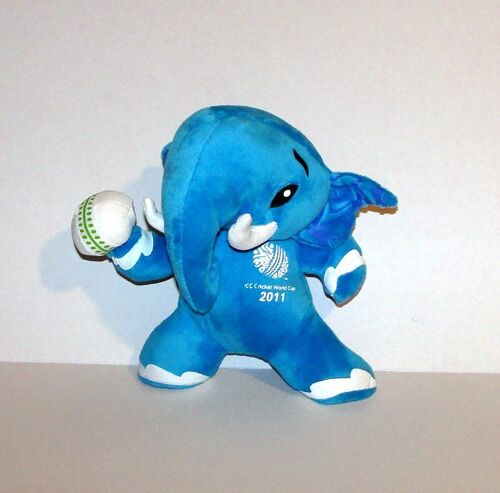 Peluche Elephant Bleu Mascotte Ccc Ncket World Cup 2011