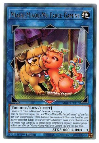 Yu-Gi-Oh! - Mged-Fr116 - Miaou-Miaou-Mu Farce-Gamins - Gold-Letter Rare 1ère Édition